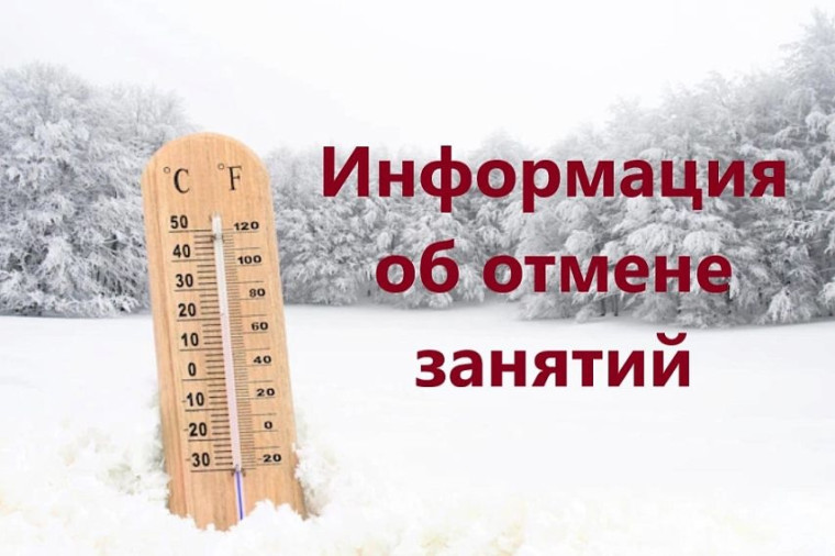 Отмена занятий 15.02. с 1 по 4 класс.
